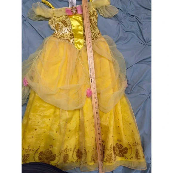 Disney Princess Belle Costume Dress Girls Size 7/8 - Picture 6 of 9